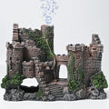 Aquarium Decorations- Castle Fish Tank Bubbler Decorations for Aquatic Pets to Breed Play and Rest Fish Decorations for Tank