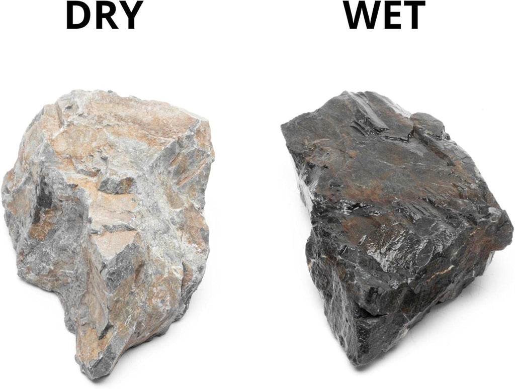 SubstrateSource Natural Stone for Aquarium, Terrarium, Paludarium, Reptile Enclosures - Set of Decorative Rocks for Landcapes, Aquascaping, Fish Tank Decor (Manten Stone, 30 Pounds, 2-8")