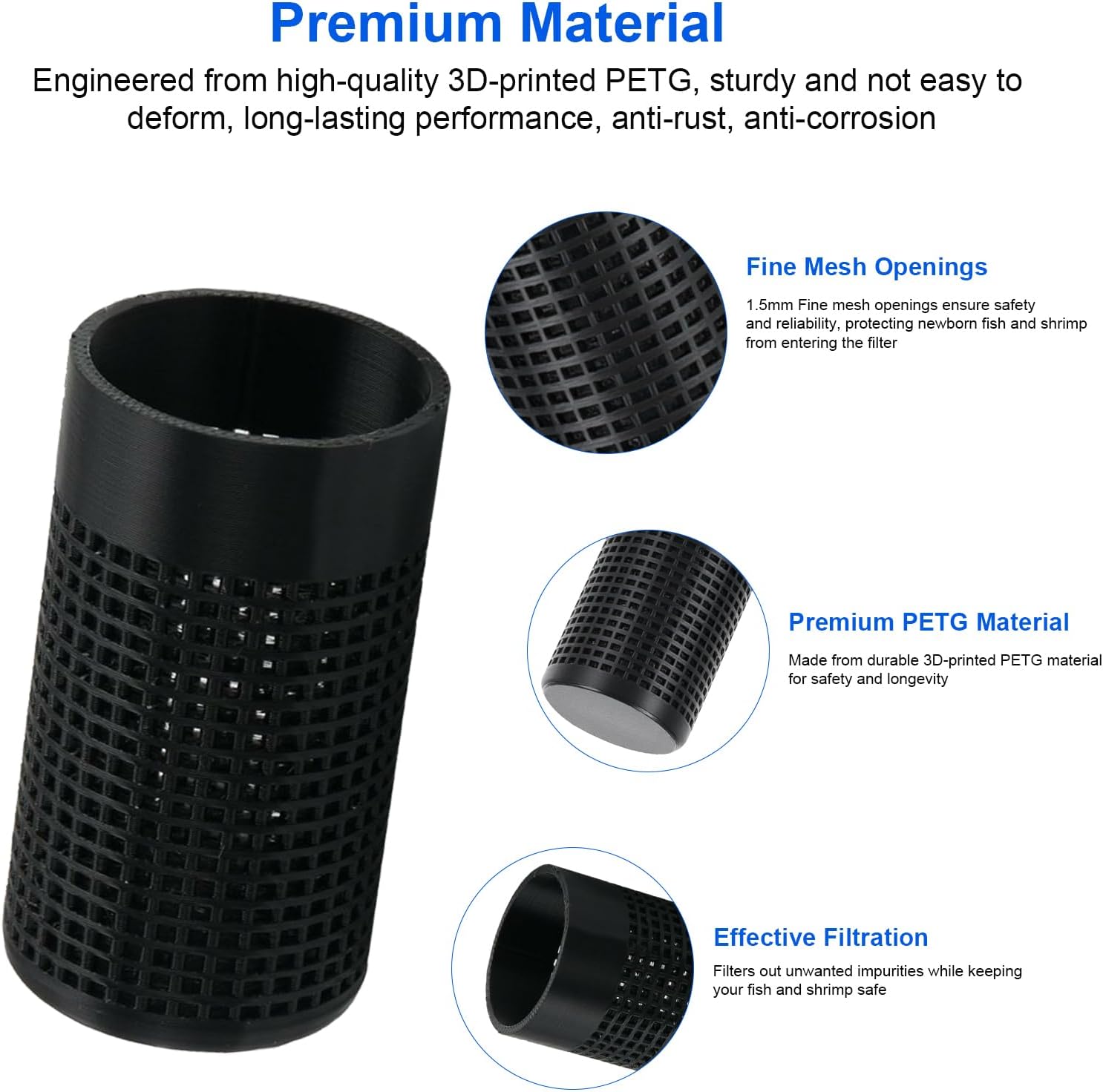 Aquarium Filter Intake Guard Replacement for Aqua-Clear 70/110, Fish Tank Canister Filters Cover Protect Aquatic Life, Aquarium Intake Filter - 1 Pack