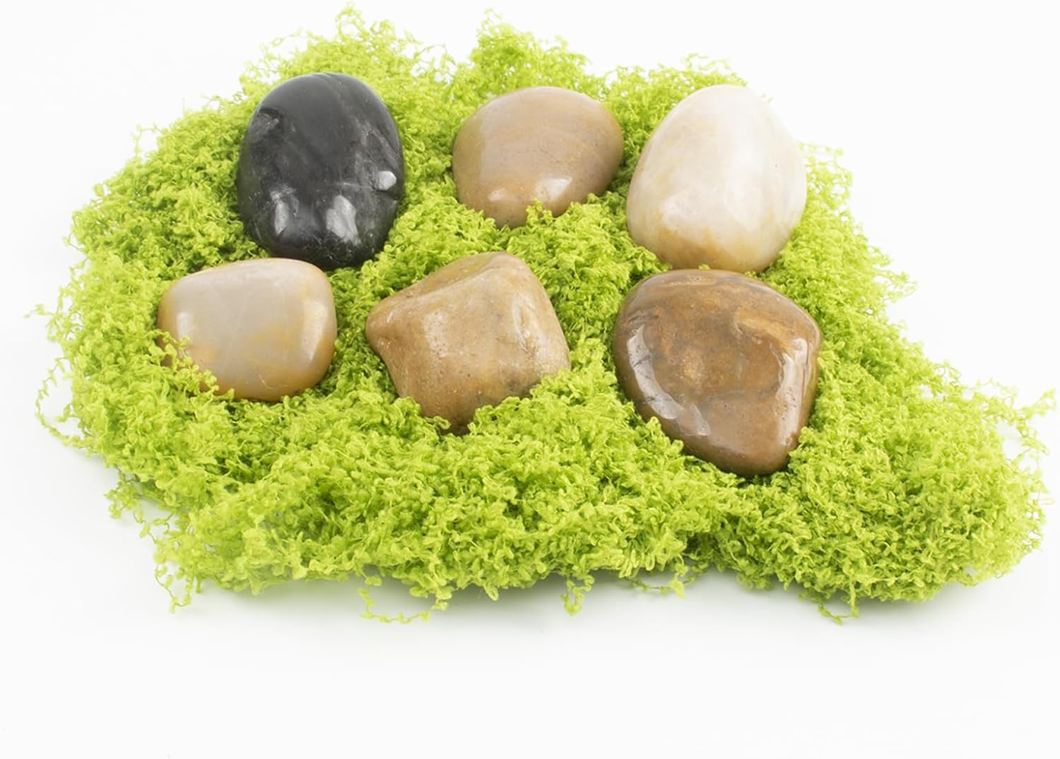 20lbs 1-2 Inch River Rocks, Decorative Mixed Pebbles for Garden Landscaping, Indoor Plants, Fish Tanks, Vases, and Succulents – Ideal for Home Decoration and Outdoor Gardens (Weight : 20 LB, Mixed)