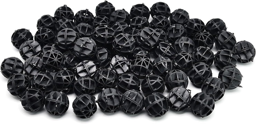 Surf turtle Bio Balls Filter Media100 Pcs 0.71-Inch Aquarium Bio Balls Filter Media for Fish Tank, Aquarium, Pond Filter Media