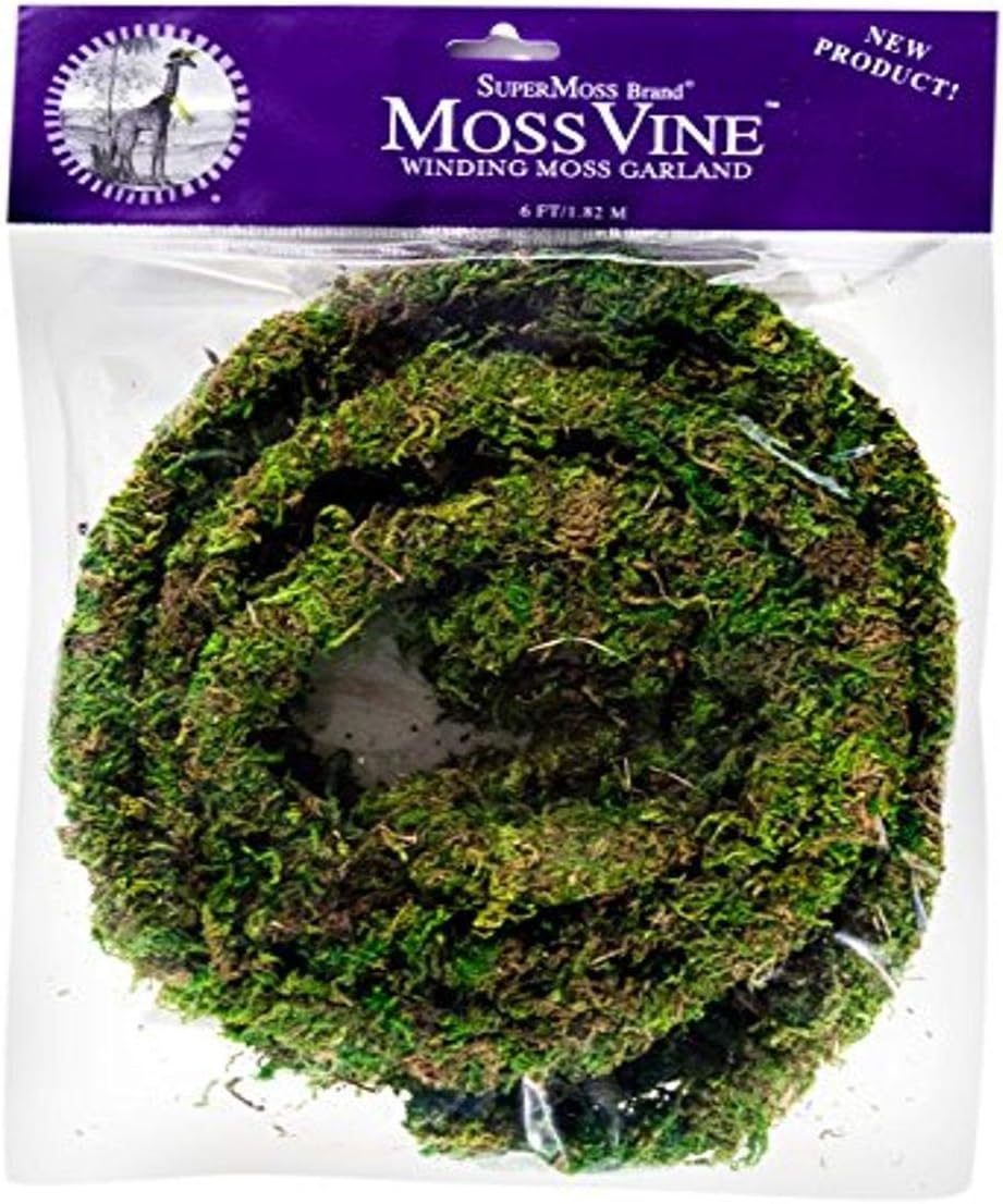 SuperMoss (22710) MossVine Garland, Fresh Green, 6ft