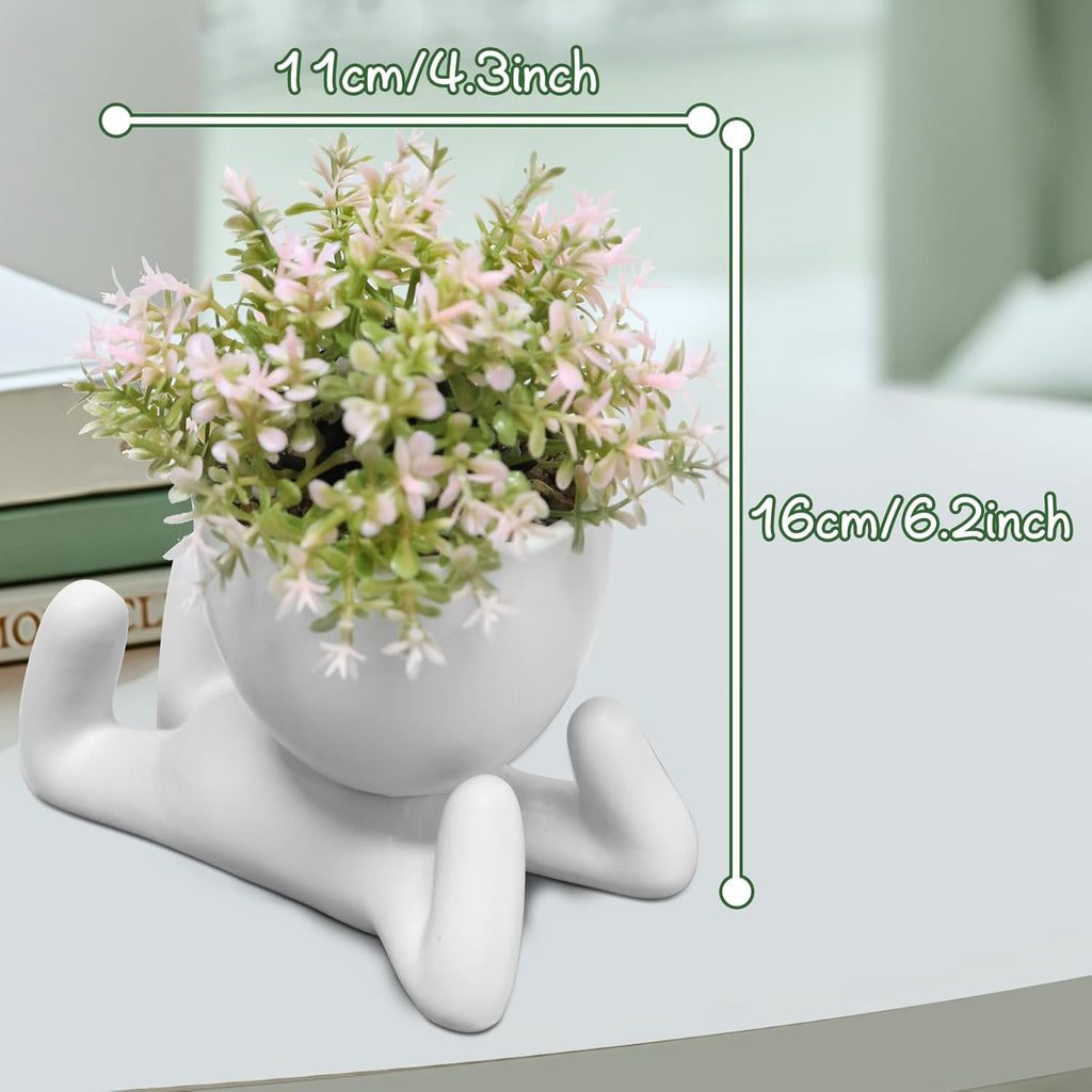 Zerzsy Desk Decorations for Women Office Small Office Desk Decor - Decorative Plants - Bathroom Shelf Decor Accent Women Cute Cubicle Accessories - Set of 1