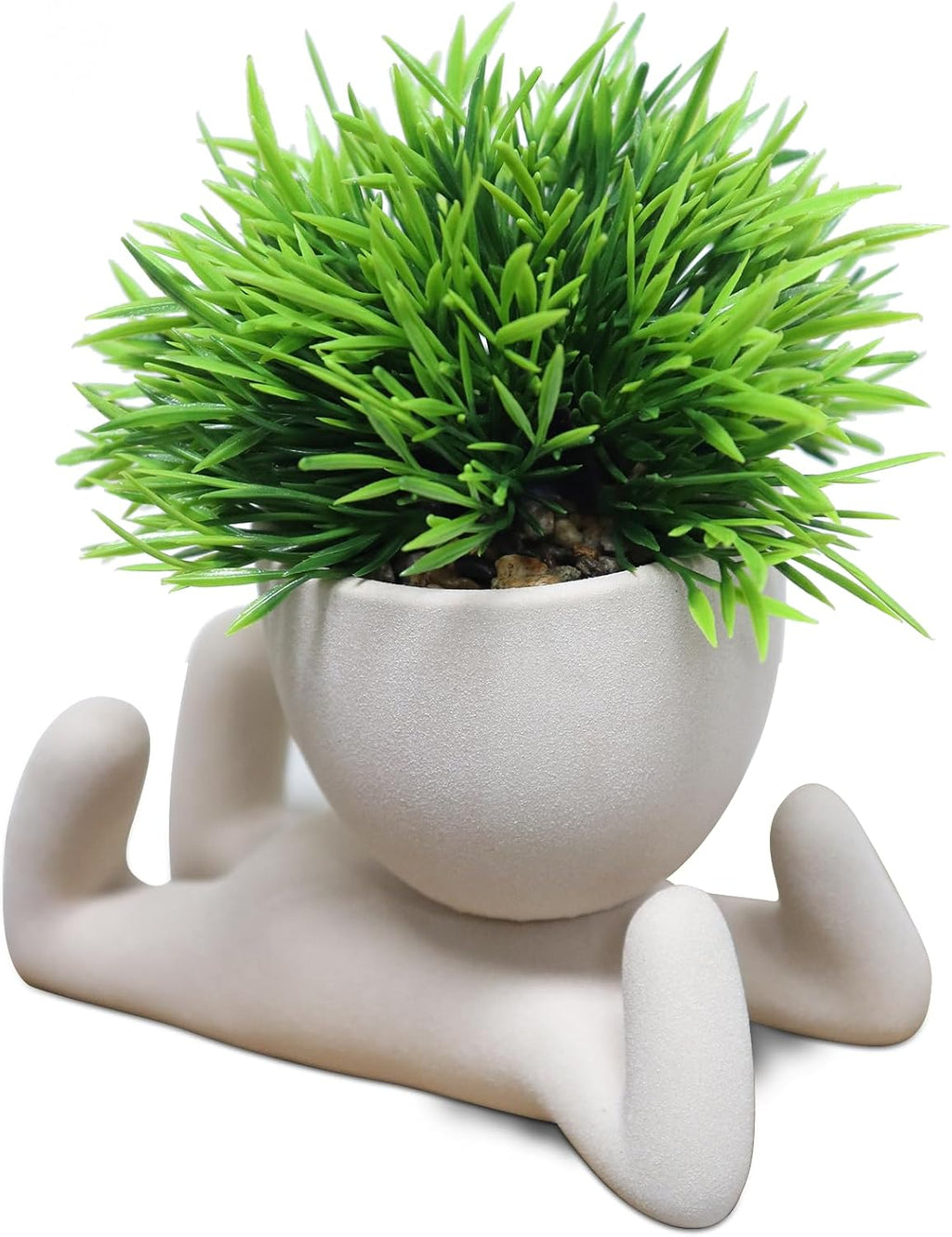 Zerzsy Mini Succulent Plant Fake Plants Succulents Plants Artificial for Home Bathroom Living Room Office Decor Cute Desktop Decoration- Set of 1