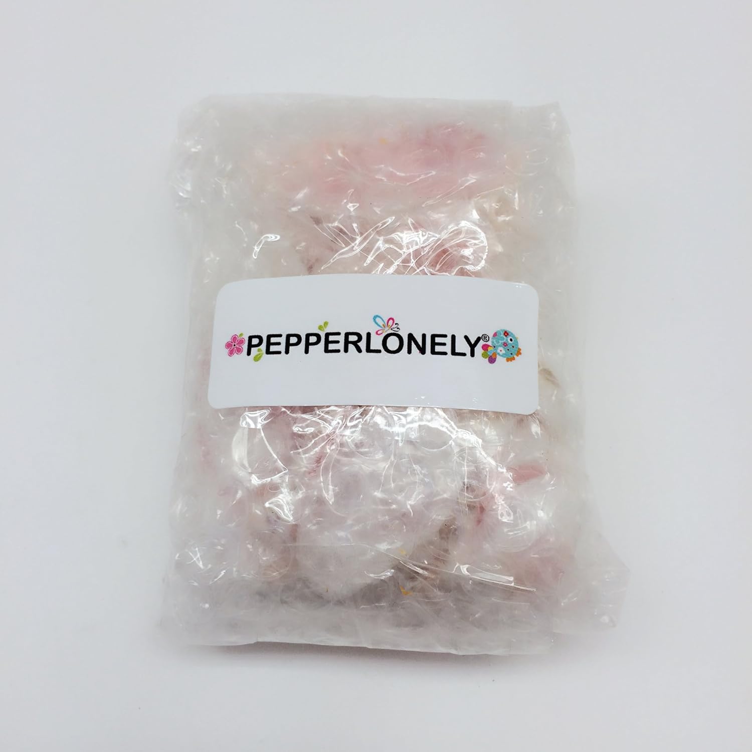 PEPPERLONELY Pink Clam Sea Shells, 4 OZ Apprx. 70 PC Shells, 1 Inch ~ 1-7/8 Inch