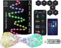 Smart Fairy Lights, 16.4Ft Color Changing String Lights w/Remote & App Control, Multicolor DIY Dynamic RGB-IC Twinkle Light for Bedroom, Christmas, Party, Wedding Indoor Hanging Decoration
