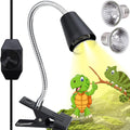Reptile Heat Lamp Bulbs 110V, 2-Pack UVA/UVB Light for Turtles, 360° Rotatable Heating Lamp for Aquarium Terrarium, Aquatic Plants, Lizards and Snakes