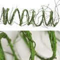 118 inch Small Green Artificial Tree Branches Grapevine Garland Ivy Willow Vines Plants Fake Cherry Blossom Tree Trunk Twigs for Wall Hanging Forest Room Home Wedding New Year Decoration