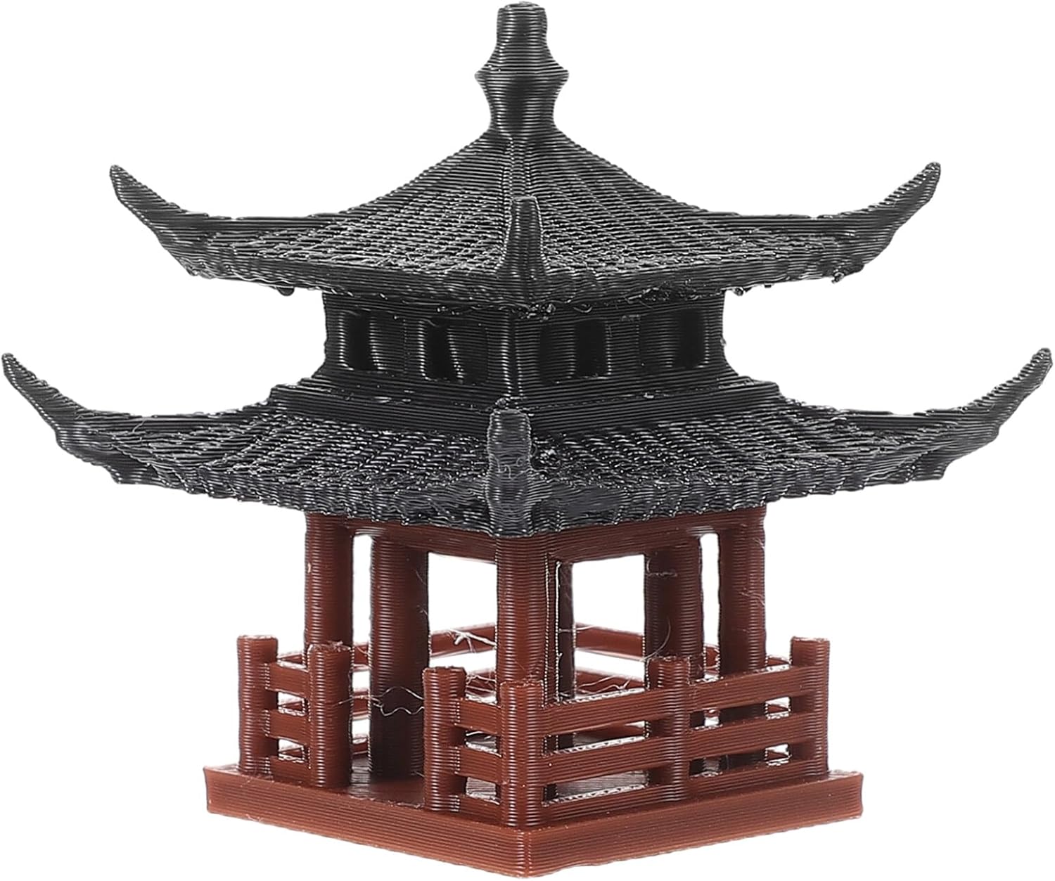 SUPVOX Miniature Pavilion Figurine Aquarium Decoration Small Chinese Garden Ornament Fish Tank Shelter Micro Landscape Bonsai Accessory