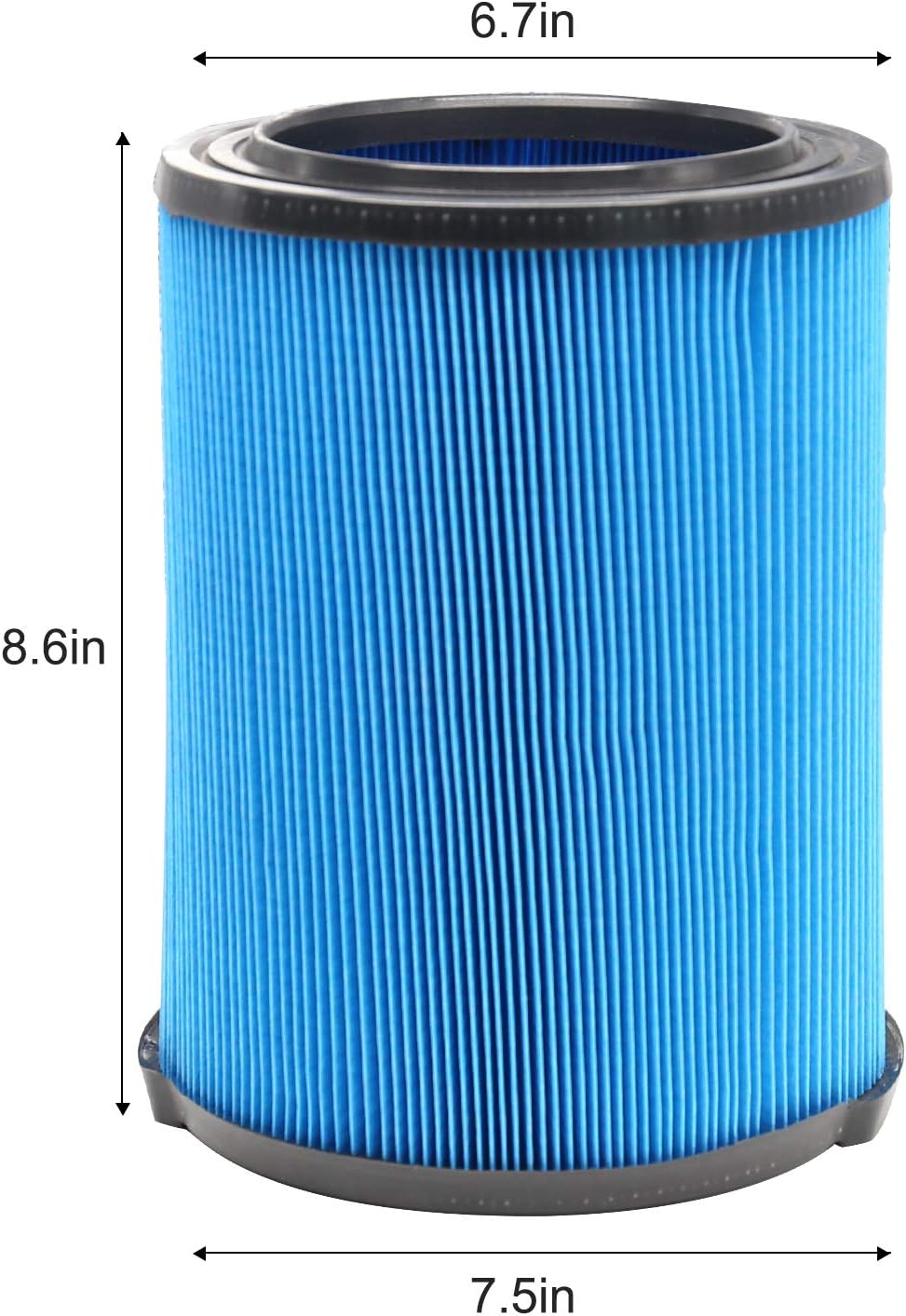 2 Pack VF5000 Filter Replacement Fits for Ridgid 6-20 Gallon Wet Dry Vacuums, 3-Layer Pleated Vacuum Filters compatible with WD1450 WD0970 WD1270 WD06700 WD1680 RV2400A