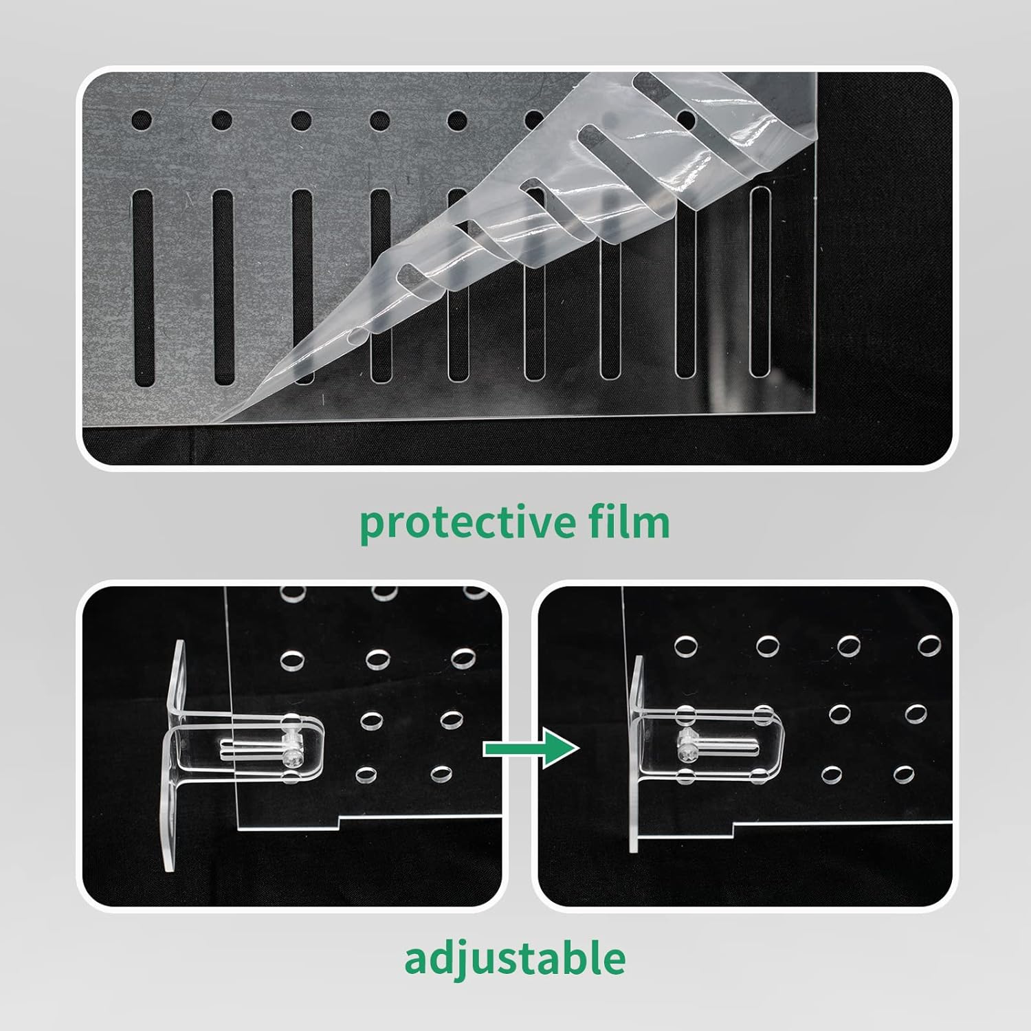 Fish Tank Divider Aquarium Acrylic Isolation Grid Board Divider with Suction Cups Accessories Transparent Plate Baffle Blocking Fish Partition Net Freshwater Ornament 25x30cm/9.84x11.81in