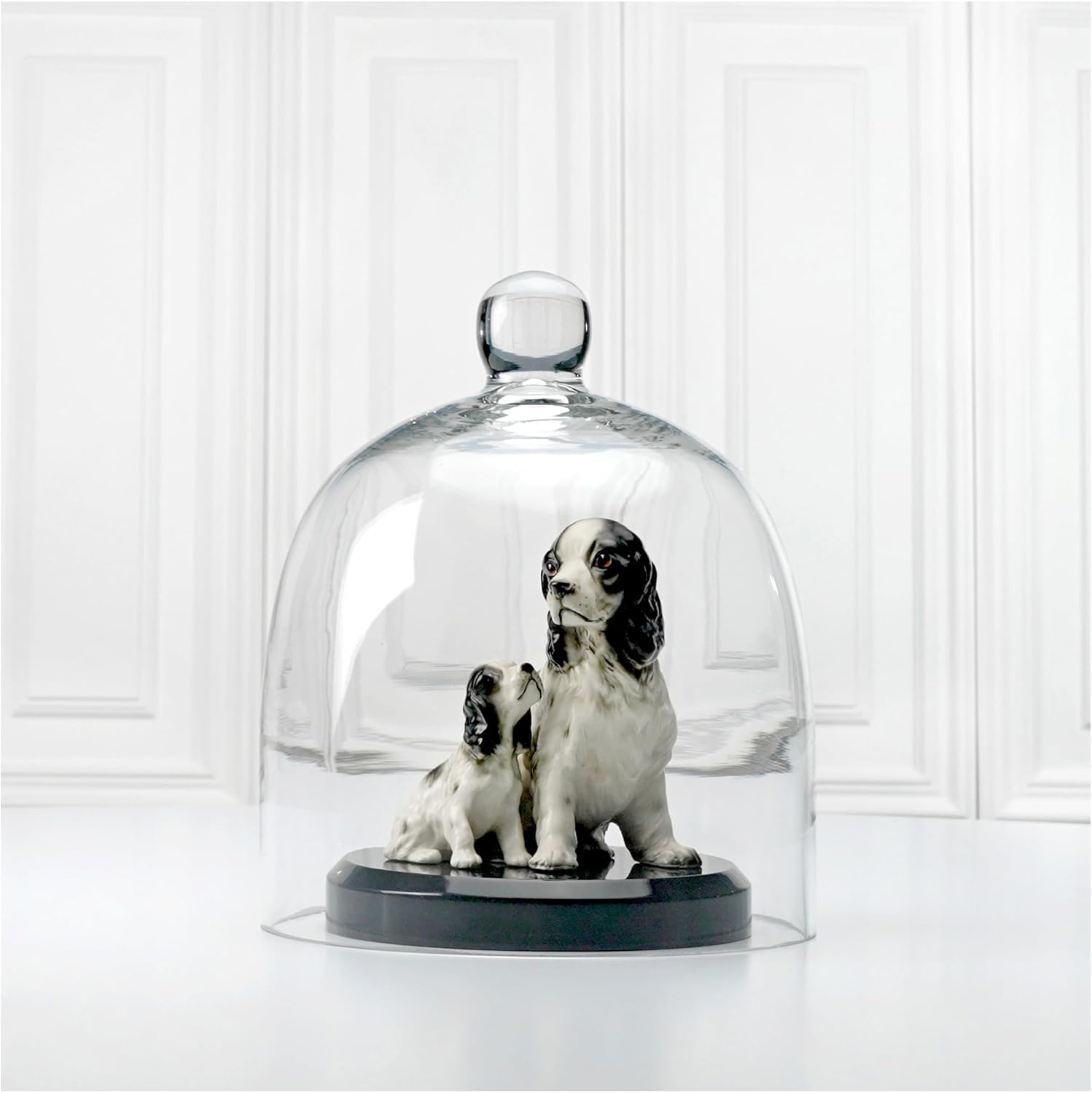 Plymor 7.875 inch x 9.5 inch Bell Jar Glass Display Dome Cloche (Interior Size 7.5" x 7.5")