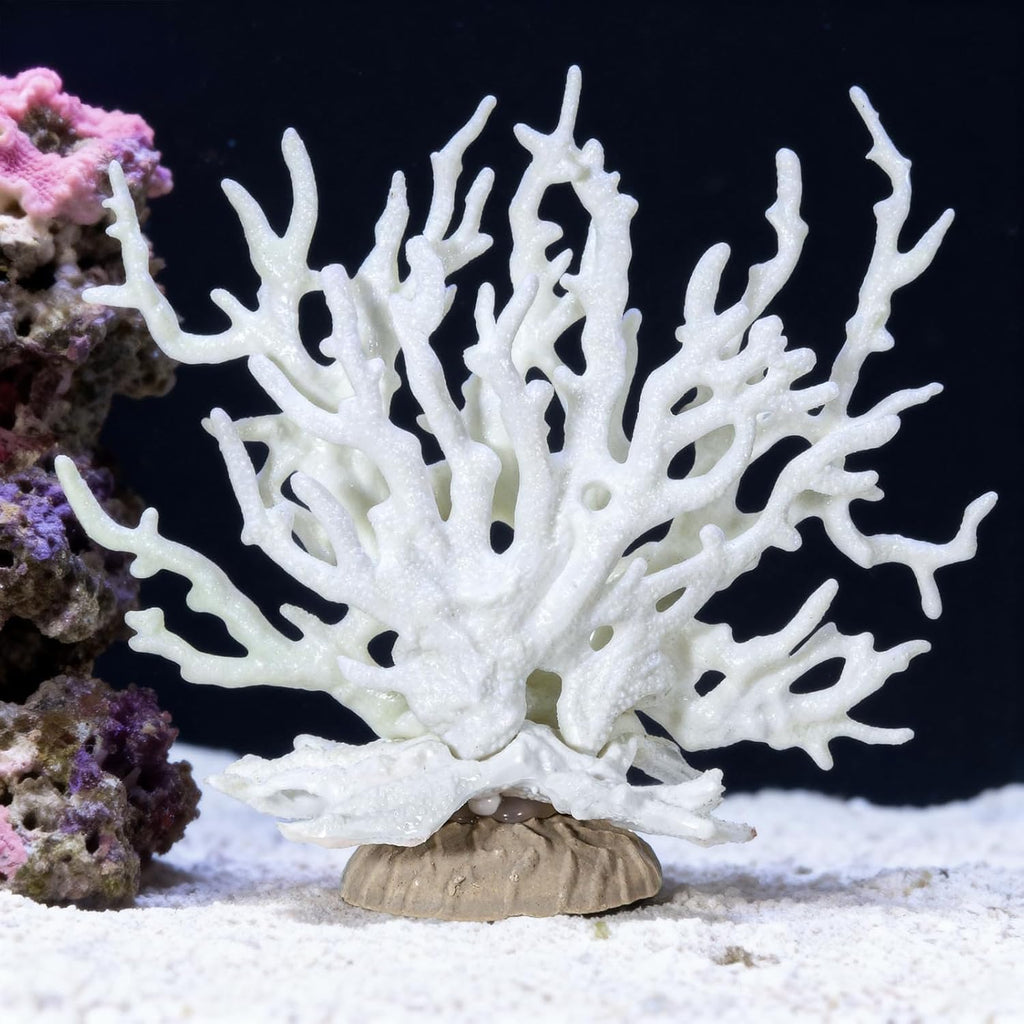 Fish Tank Fake Coral, Artificial Aquarium Coral Ornament, Aquarium Decor Plastic Plant Small, Multi-Purpose Simulation Water Grass, Faux Aquariums Ornament