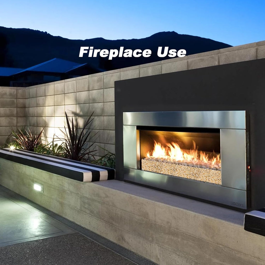 Skyflame 10Lb Silica Sand for Fire Pit/Fireplace, 14-20 Mesh, Heat Proof Base Layer Decoration Under Gas Logs, Vermiculite, Lava Rock or Fire Glass for Indoor/Outdoor Decor, Gardening, Vase Filler