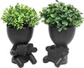 Zerzsy Desk Decorations for Women Office Small Office Desk Decor - Decorative Plants - Bathroom Shelf Decor Accent Women Cute Cubicle Accessories - Set of 2