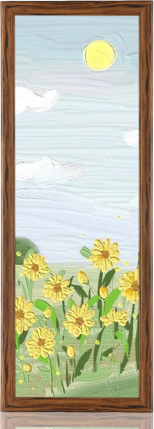 10x30 Wood Frame Brown, Rustic Natural Wooden 30x10in Poster Picture Frame, Distressed 10 x 30inch Woodgrain Gallery Photo Frame with HD Plexiglass, Horizontal Vertical Wall Mounting Display 1pcs