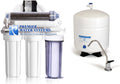 100 GPD - 6 Stage Dual Outlet Use (Drinking & 0 PPM Aquarium Reef/Deionization) Reverse Osmosis Water System (RO/DI) + Permeate Pump