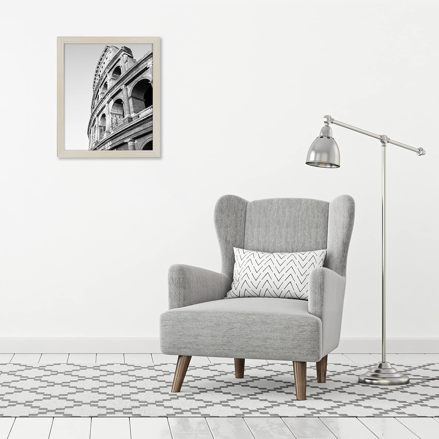Americanflat 20x24 Picture Frame with Polished Plexiglass - Wide Picture Frames Made of Engineered Wood for Vertical or Horizontal Wall Display - Epic Collection - Light Wood