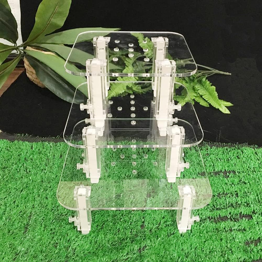 Hapivida Protein Skimmer Stand, Transparent Protein Separator Bracket Adjustable Height Acrylic Protein Skimmer Bracket Protein Separator Heightening Accessories for Aquarium Fish Tank