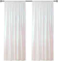 Sugargirl White Iridescent Sequin Backdrop Curtain 2 Panels 2FTx8FT Glitter White Iridescent Background Drapes Sparkle Photography Backdrop for Party Wedding Birthday Wall Decoration