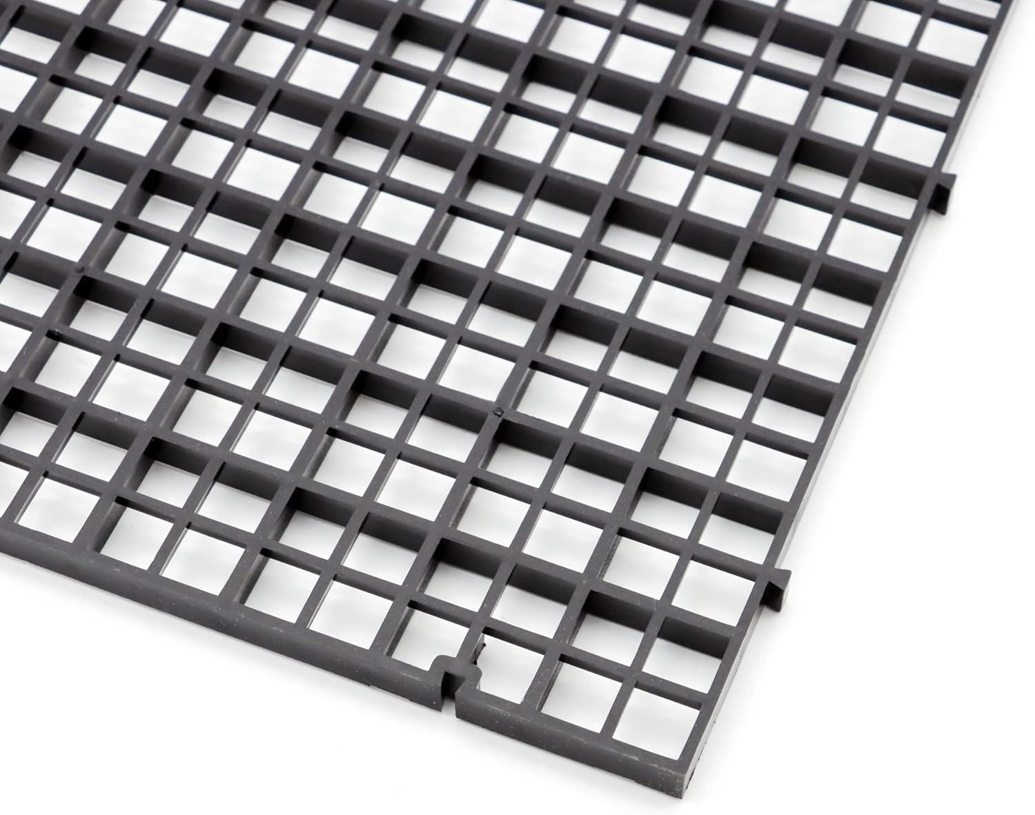 Aquarium Fish Tank Bottom Isolation 4 Pcs, Plastic Egg Crate Grid Divider Tray Egg (L 4pcs Black)
