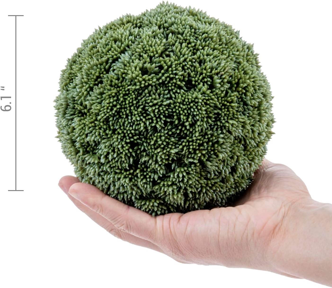 MyGift 6 Inch Faux Topiary Ball, Lifelike Decorative Artificial Boxwood Ball Set of 2