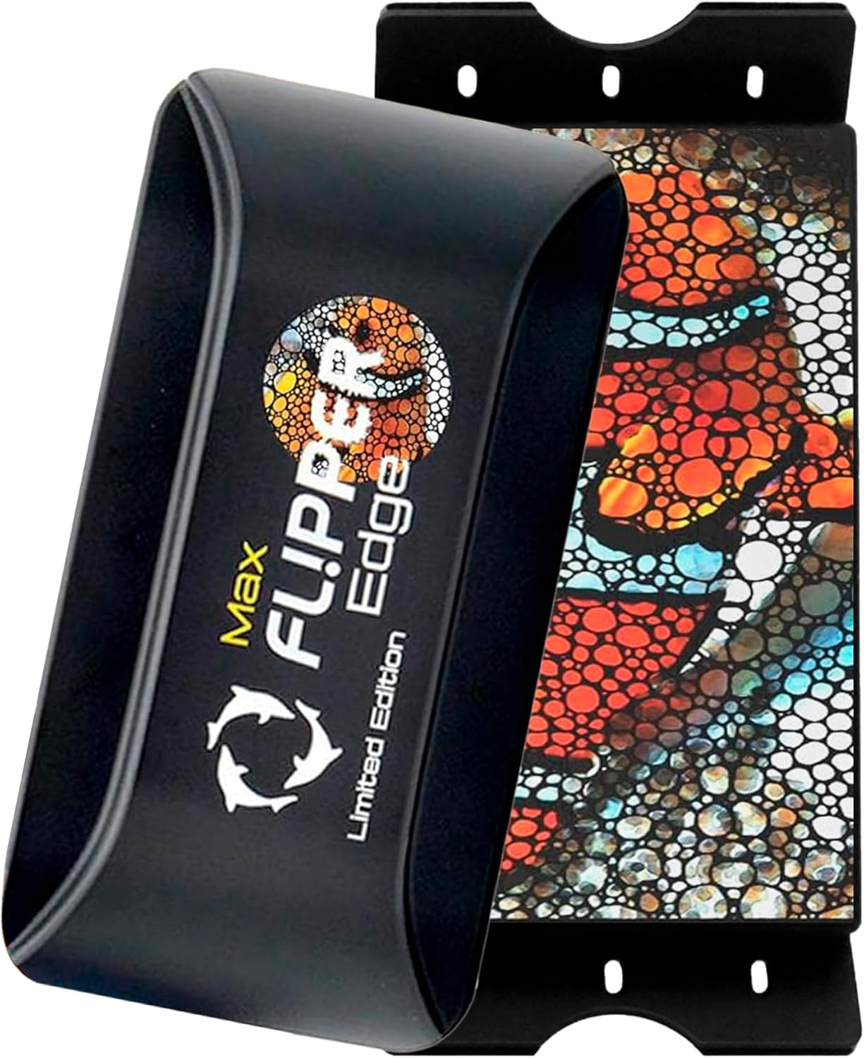 FLIPPER EDGE MAX Magnetic 2-in-1 Aquarium Cleaner for Glass and Acrylic Tanks up to 1 Inch (24mm) Thick – Dual Blade Design with Floating Algae Scraper and Cleaning Tool – LTD Clownfish