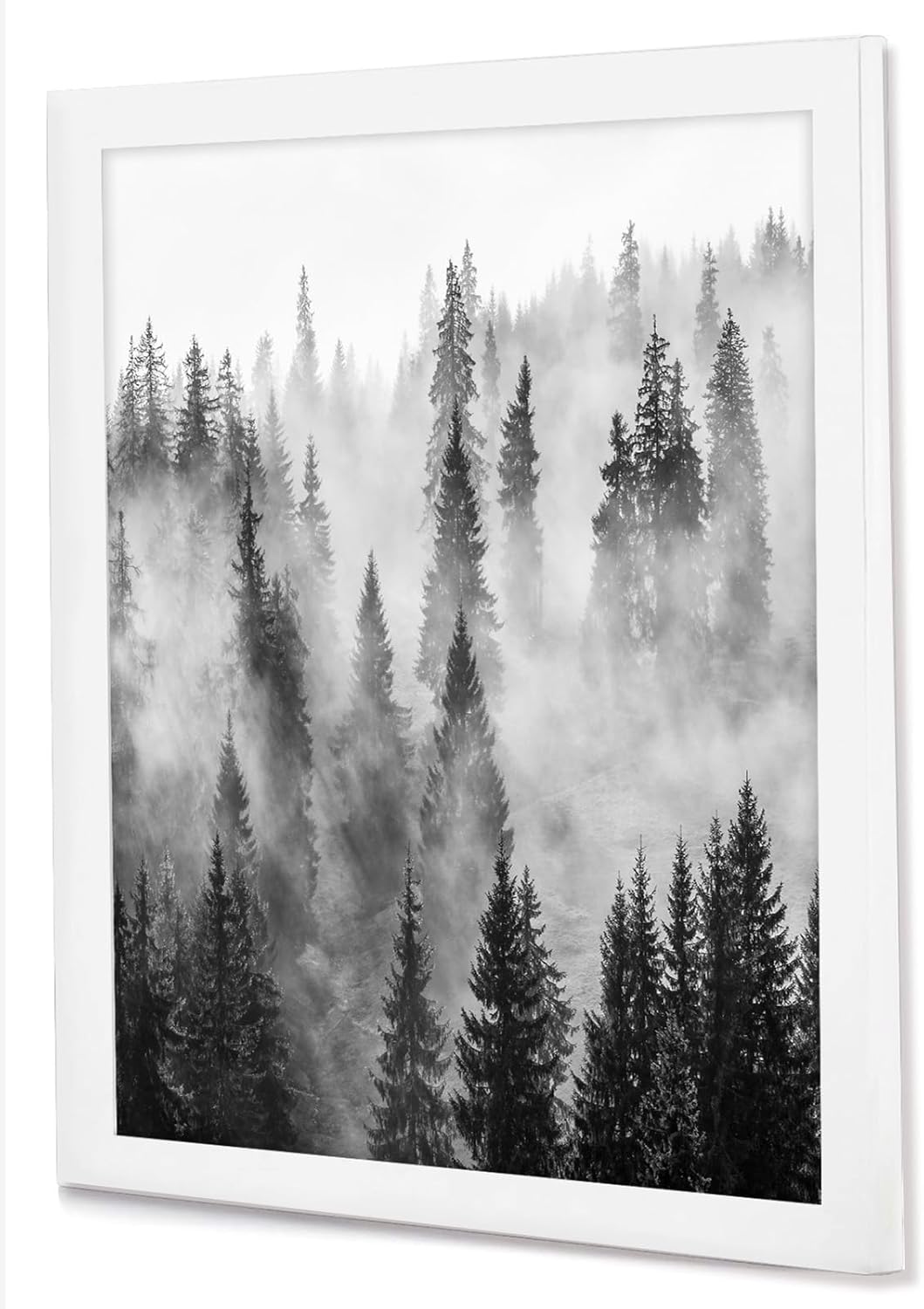 Americanflat 24x24 Picture Frame with Polished Plexiglass - Epic Collection - Square Picture Frame with Engineered Wood - Wide Photo Frames for Wall display - White