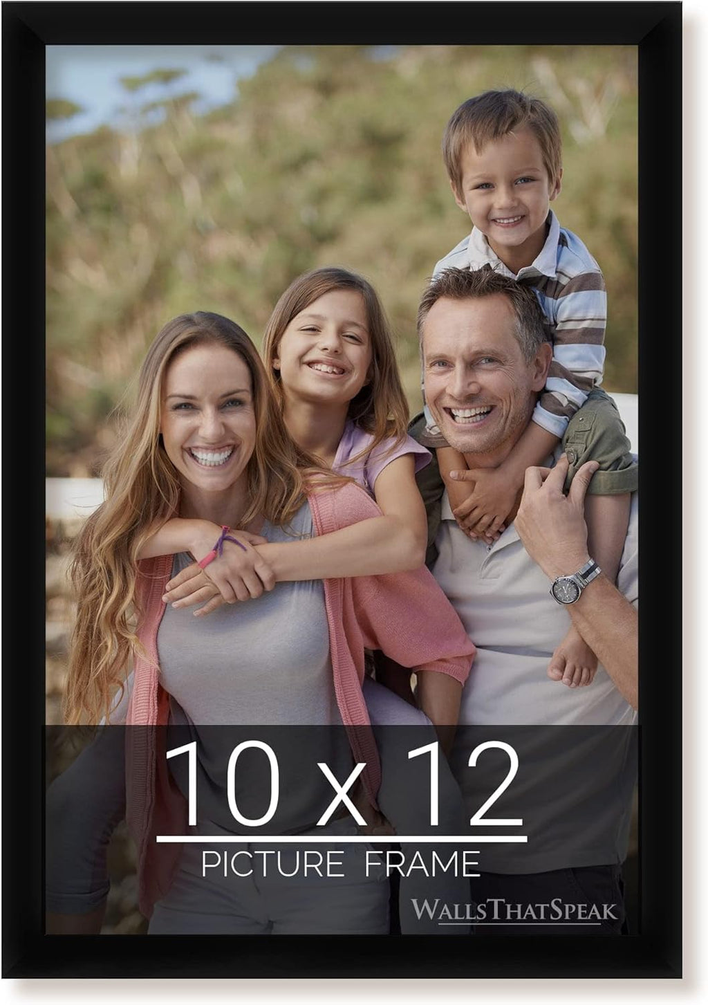 wallsthatspeak 10x12 Black Picture Frame for Puzzles Posters Photos or Artwork