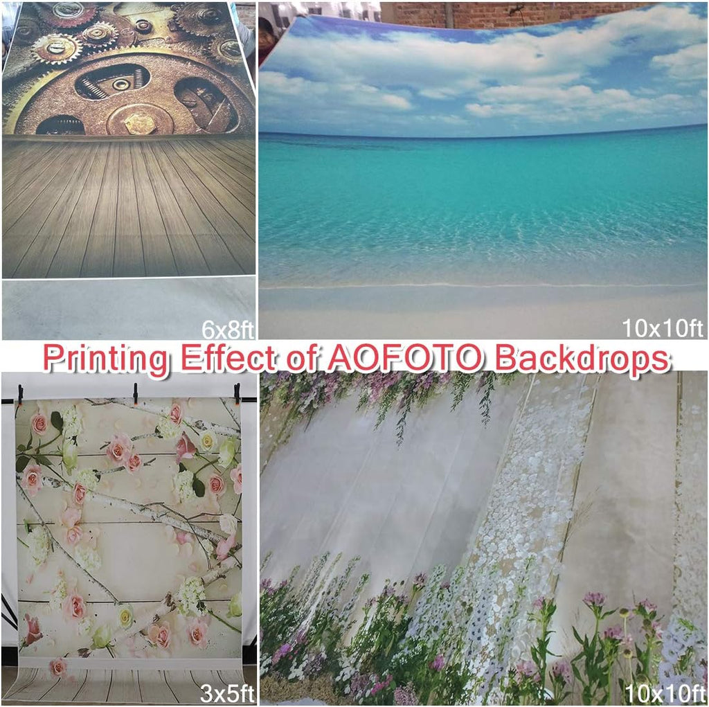 AOFOTO 10x5ft Aquarium Backdrop Decoration Blue Ocean Fish Deep Water Plants Seabed Scene Underwater Scene Background for Photography Kids Adults Birthday Party Events Photo Studio Props Vinyl