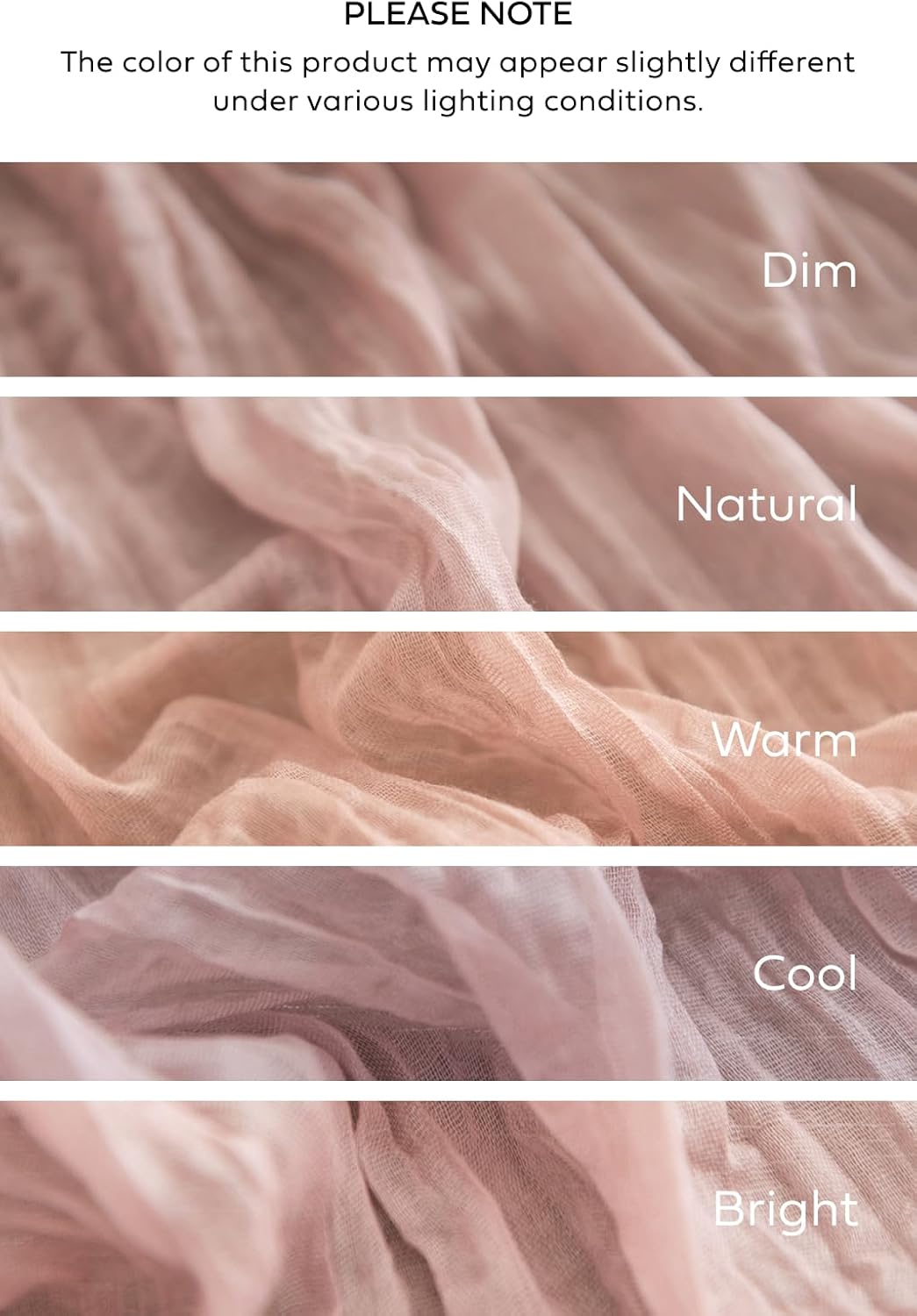 Ling's moment 10Ft x 35" Wide Dusty Rose Gauze Semi-Sheer Table Runner Pink Cheesecloth Tablecloth for Wedding Party Bridal Shower Boho Table Decor
