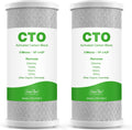 SimPure Whole House Water Filter Cartridges 5 Micron 10" x 4.5" CTO Activated Carbon Block, For DB10P, DB10C-2, GE GXWH40L, GXWH35F, BB10, FXHTC, FC15B, 2 Pack