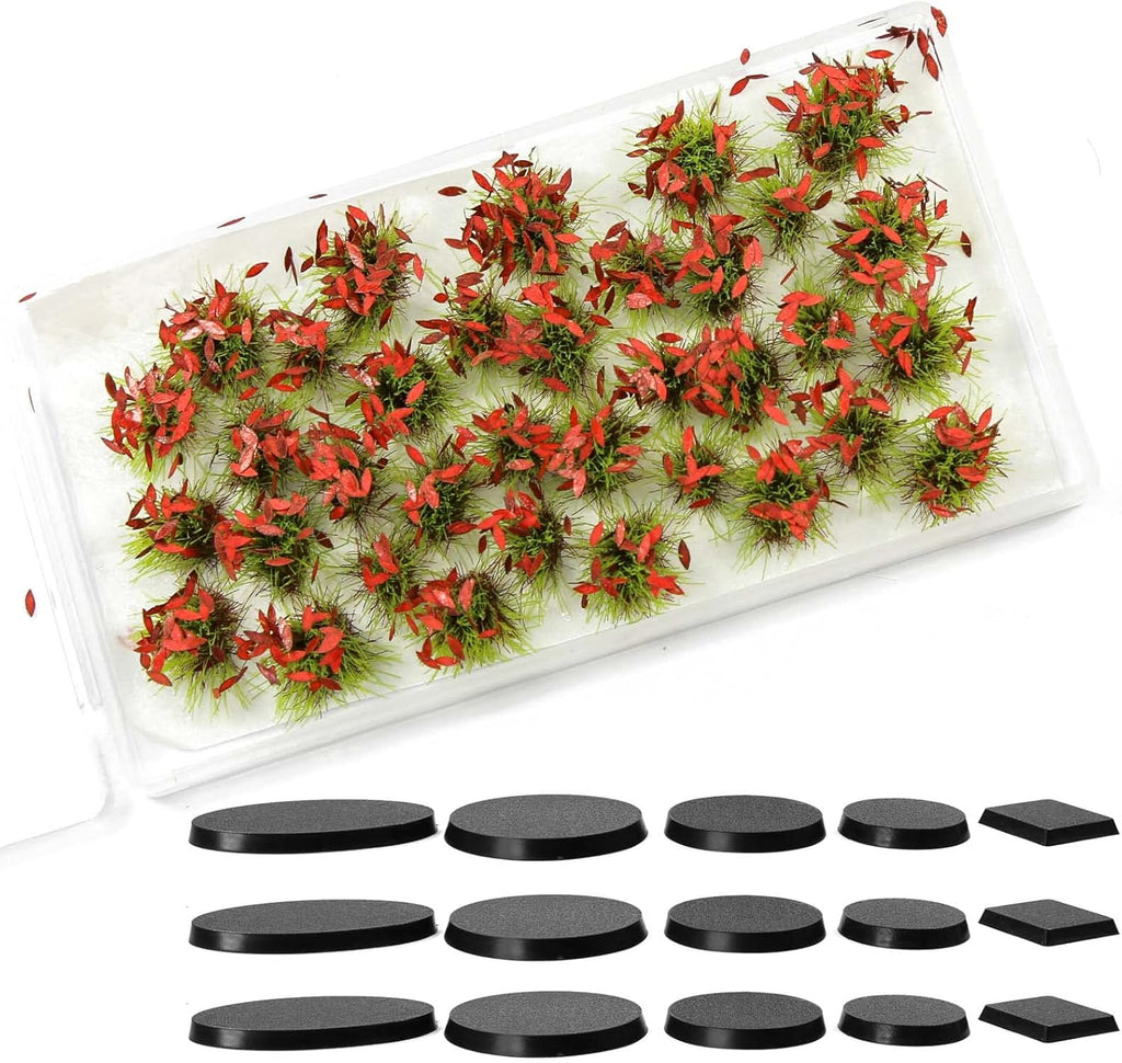 Miniature Vegetation Artificial Flower Cluster with Model Bases War Game Lowland Scenery (E)