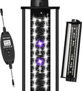 LED UVB Light for Reptiles, 8W 8-Inch Reptile LED Light for Bearded Dragon Lizard Gecko Snake Turtle, Aluminum UVA UVB Lamp Fixture Controller with Dimming and 4 UVI Modes