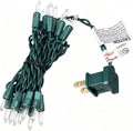 8.5 feet 20 Light Christmas Mini Lights String, Warm White Connectable Incandescent Fairy Lights on Green Wire for Indoor Outdoor Xmas Decoration, Art Projects