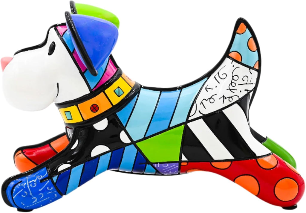 Britto Collectible Figurine - Iconic Art Figurine, Decorative Displays for Modern Home Decor | Designed by Iconic Artist Romero Run Scotty Run (Multicolor)