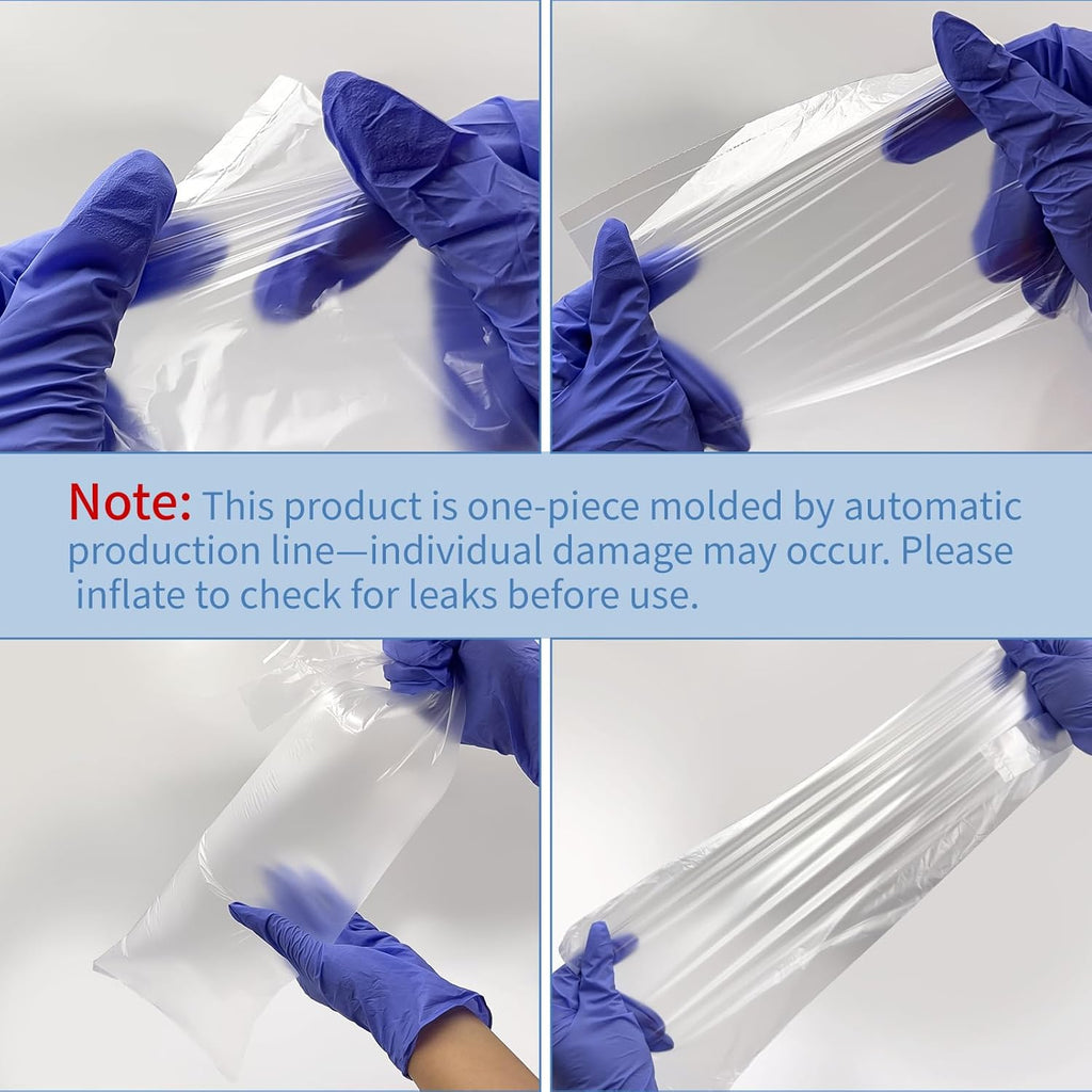 100PCS Clear Shipping Bags, Fish Bag 1500ml PE Plastic Emergency Portable Disposable Urine Drainage Bag for Travel, Traffic Jams, Camping, Patient, Kids(7.6x23.7Inch/17x60cm)