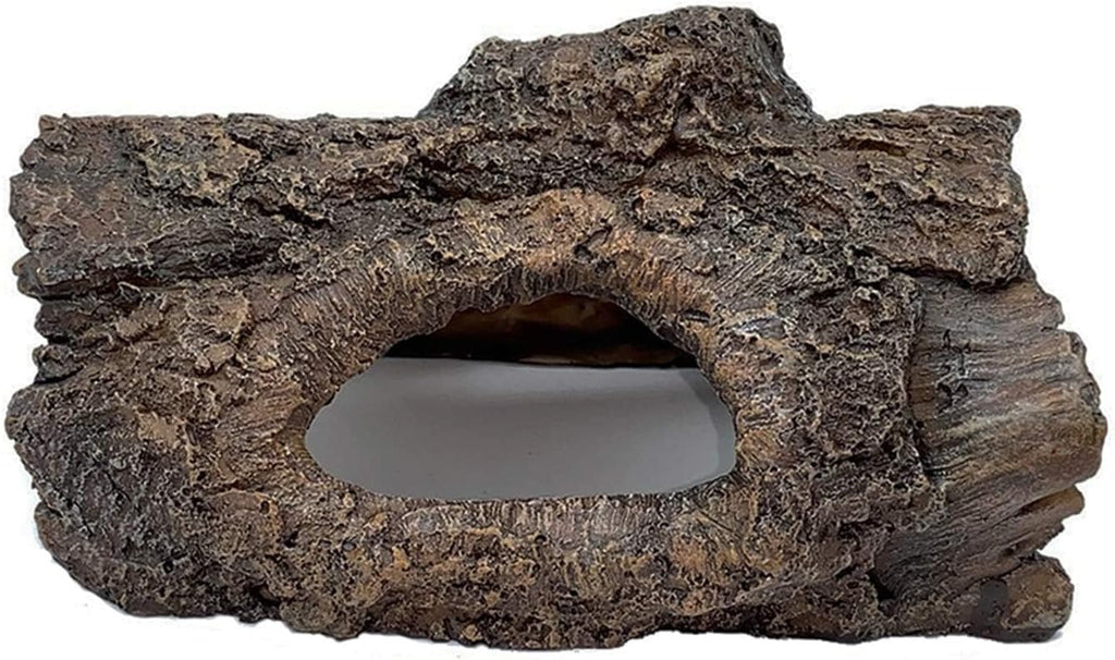 Tfwadmx Aquarium Decoration Cave, Resin Hollow Tree Trunk Log Aquarium Ornament Fish Tank Hideout for Betta Cichlid Shrimp Reptile Turtle 6.1 * 3.9 * 3.1IN