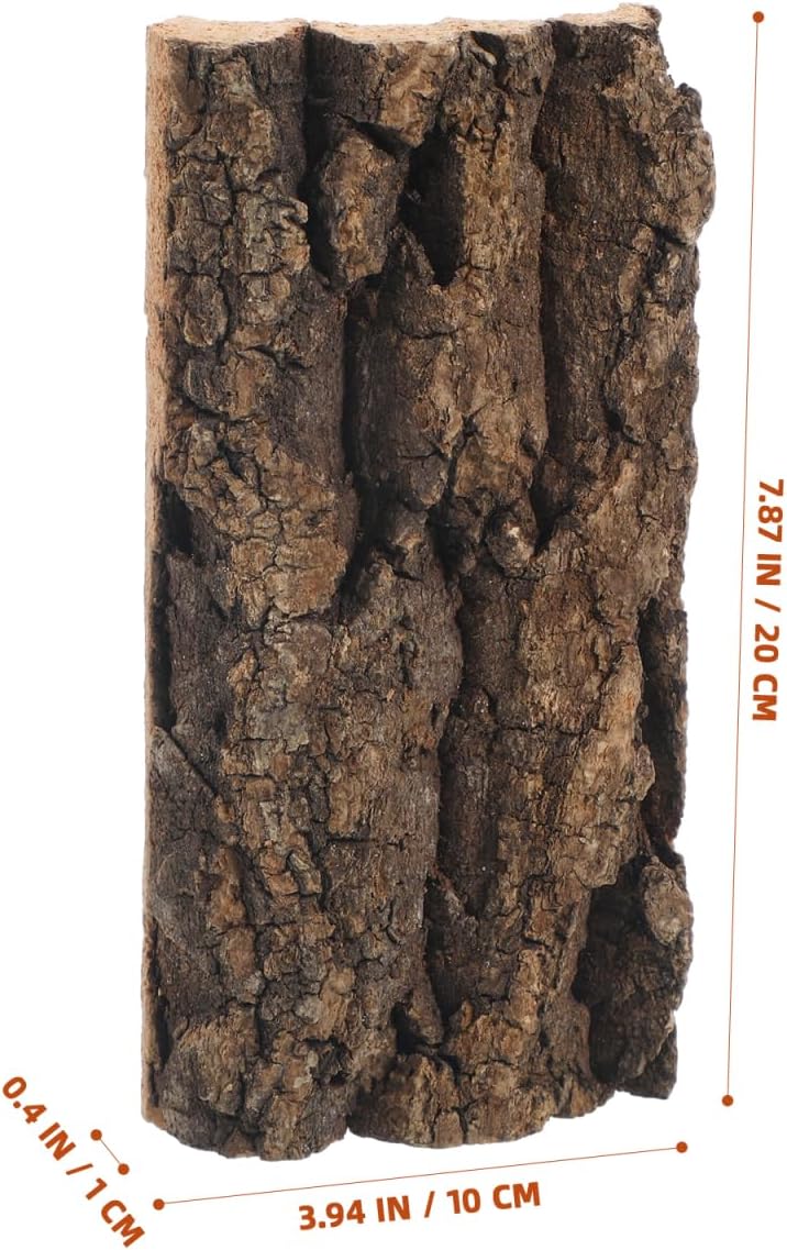 3 Pcs Cork Terrarium Background Reptile Bark Backdrop Bearded Dragon Tank Wall Habitat Decor for Gecko Lizard Tortoise Frog