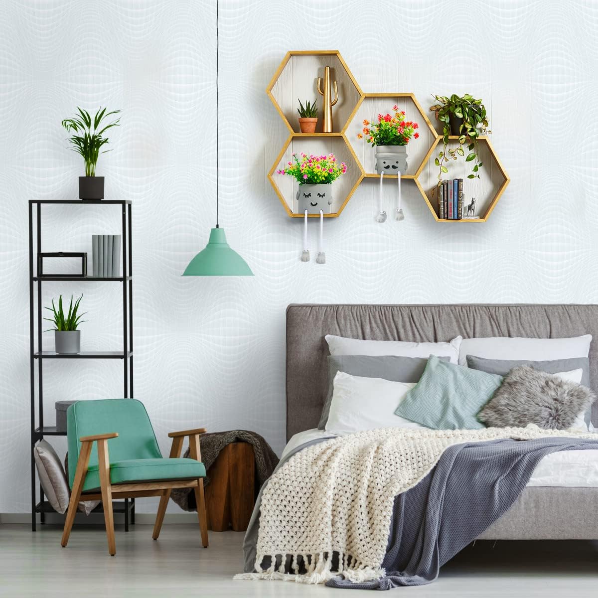2 Packs Cute Fake Plants, Kawaii Artificial Potted Plants for Table Desk Home Bedroom Bathroom Office Shelf Office Wall Room Farmhouse Decor Artificial Plants B2
