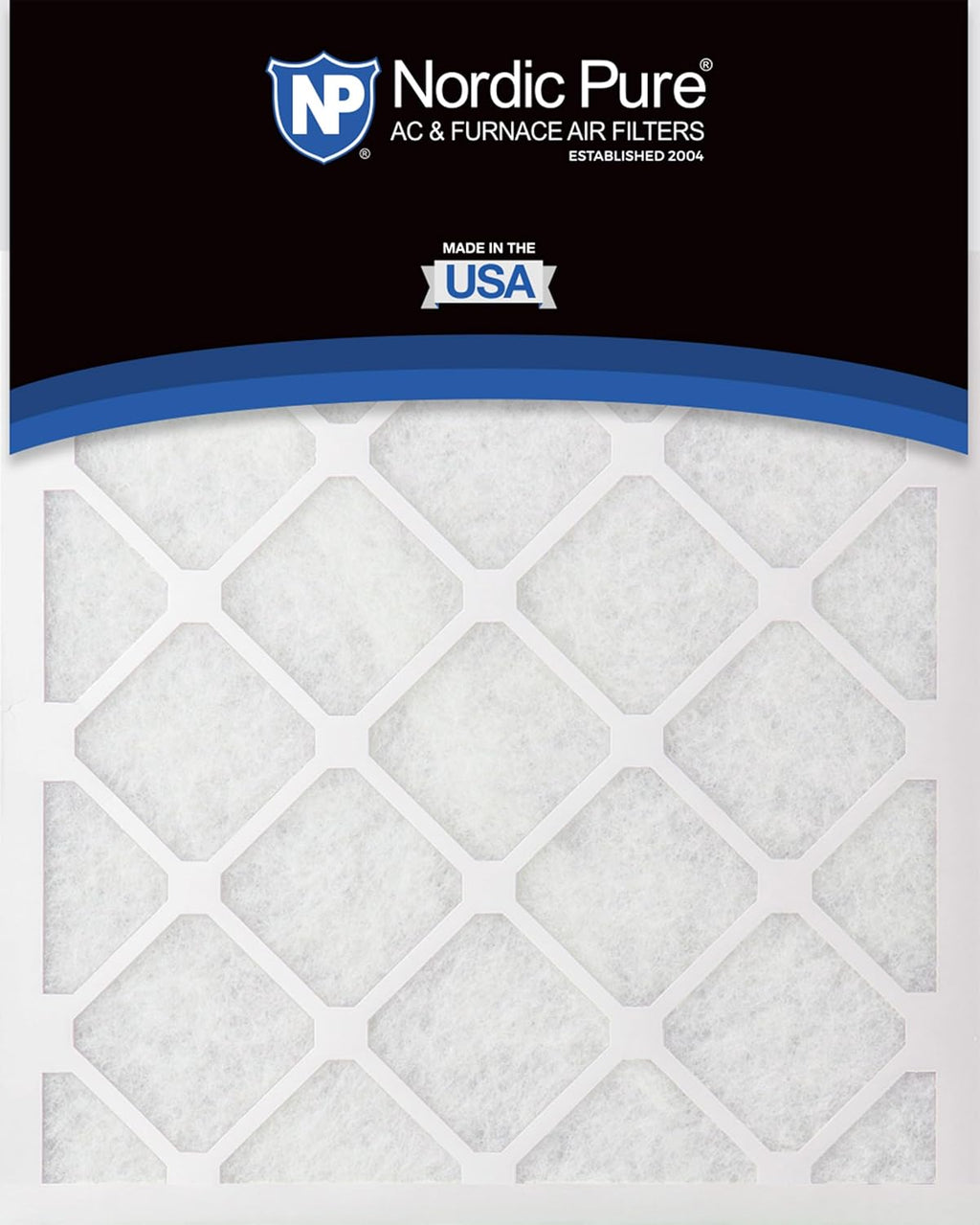 Nordic Pure 20x25x1 (Actual Size: 19 1/2 x 24 1/2 x 3/4) Poly Green MERV 6 AC Furnace Air Filters – Reduces Dust, Pollen, Pet Dander & Allergens – 12-Pack
