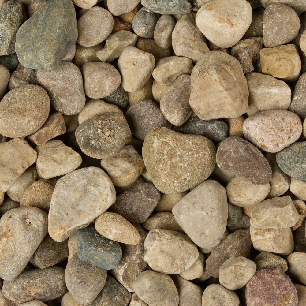 32 oz Jug Multicolor Gray Medium River Rock, 1½-3 inch size, for indoor outdoor decor, vase filler, candles, art, crafts, aquariums, fairy gardens, planters, tablescapes, terrariums