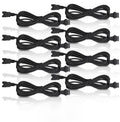 8 Pcs 4 Pin 60 inch LED Rock Light Extension Cable, Rock Light Extension Wire 4 Pin RGB Connector with High-Purity Copper & PVC Insulation for Motorcycle, ATV, Car,Trucks, RV & Neon Strip