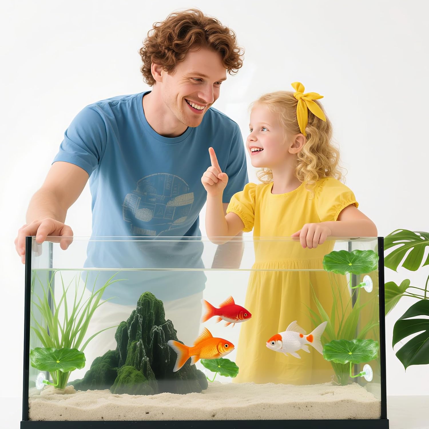 6 PCS Betta Fish Leaf Hammock - Soft Leaf Beds, Adjustable Plastic Bettas Bed Aquarium Decor, Betta-Fish Tank Decorations Plants Practical Resting Spot for Breeding, Hiding & Play