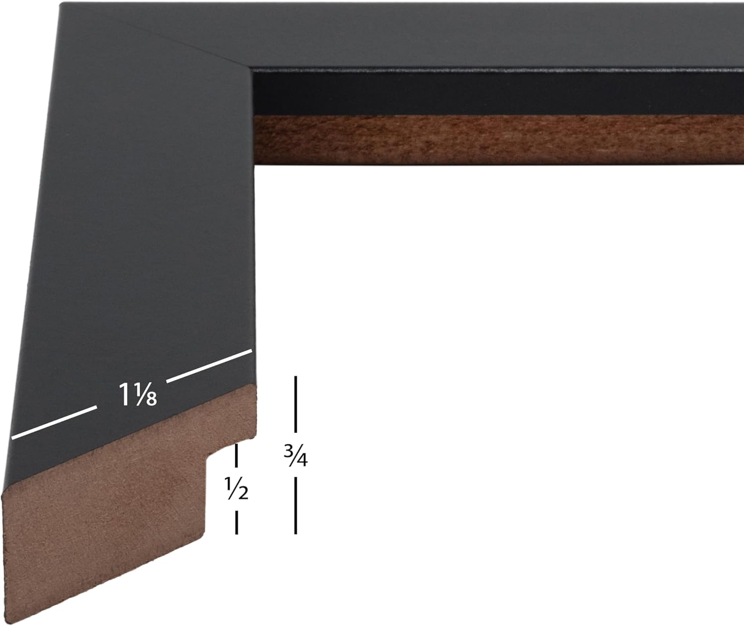 wallsthatspeak Elements 16x20 Picture Frame, Wall Hanging Black Poster Frame Displays Vertically or Horizontally, Includes Durable Plexiglass