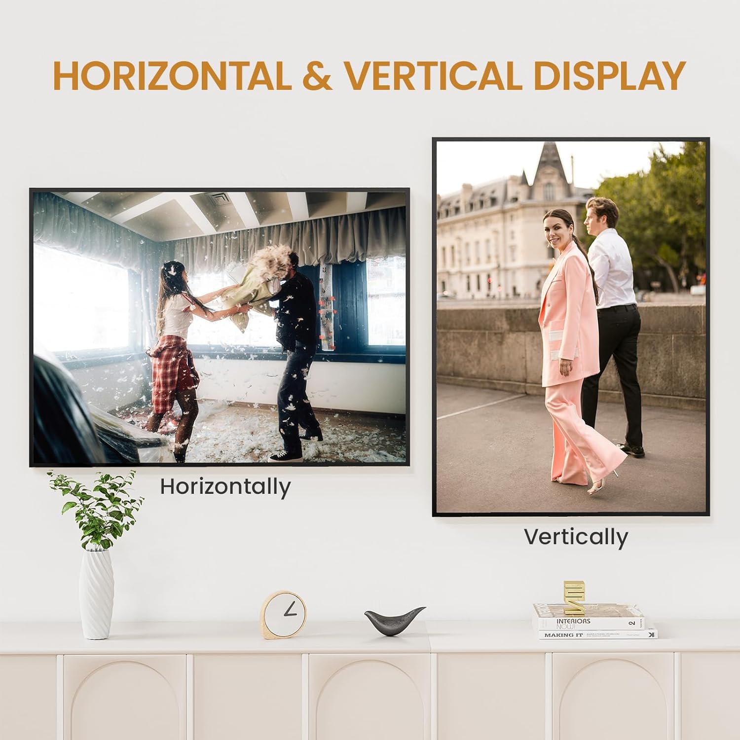 22x30 Aluminum Metal Picture Frame,Tempered Glass Black Photo Frame 22x30 for Family Photo,Posters,Art,Document to Wall Mount Horizontally or Vertically