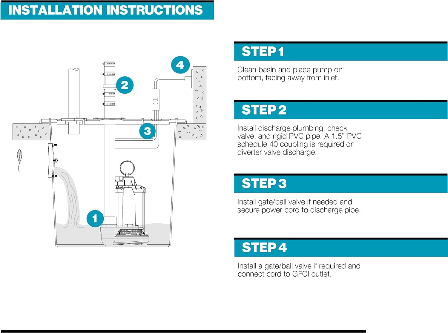 WAYNE HALO50 Smart Sump Pump – ½ HP Stainless Steel Basement Protection Pump, Up to 5,100 GPH – Digitally Connected Flood Protection with App Monitoring – Quiet Operation