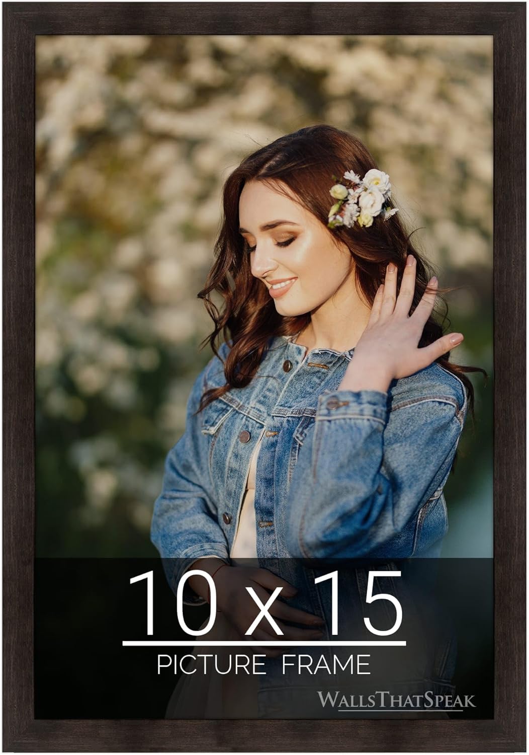 wallsthatspeak 10x15 Espresso Brown Picture Frame for Puzzles Posters Photos or Artwork