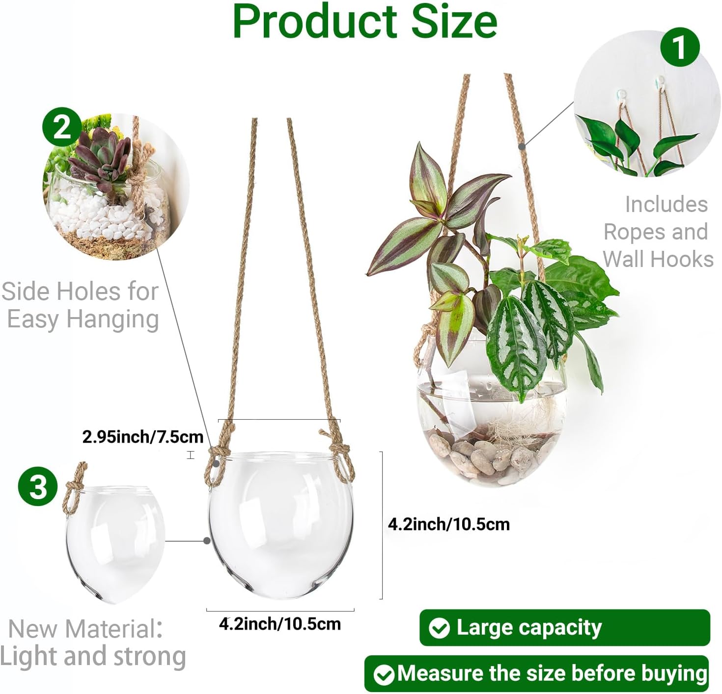 Propagation Station, Plants Terrarium, Plants Lover Gifts for Women,Plant Cutting Holder Home décor,Gifts for Women,House Warming New Home-2 Bowl Shape