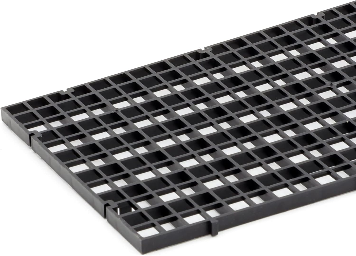 Aquarium Fish Tank Bottom Isolation 4 Pcs, Plastic Egg Crate Grid Divider Tray Egg (S 4pcs Black)